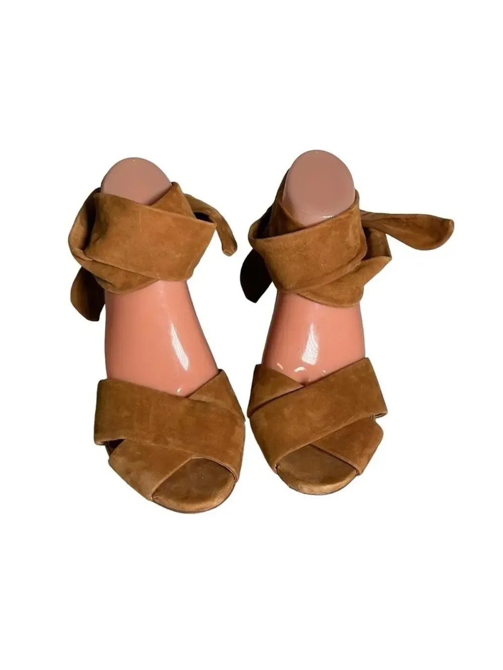 Splendid Johnson Suede Ankle Tie Block Heels | 9.5